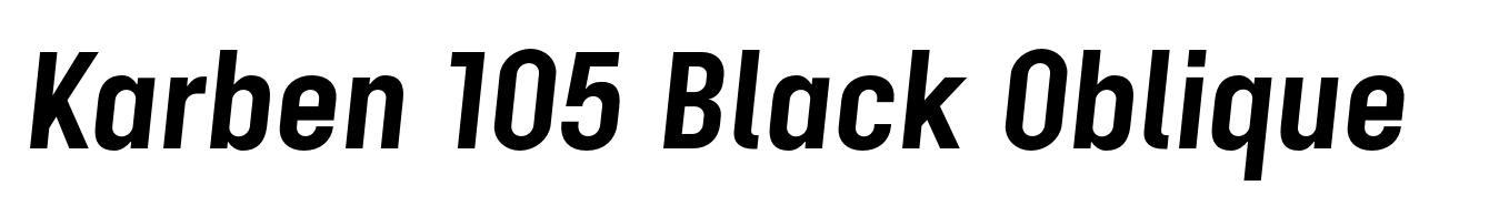 Karben 105 Black Oblique